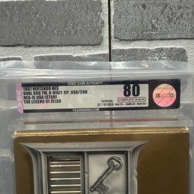 The Legend of Zelda Nintendo NES Gold Complete CIB VGA Graded 80 (9.0) VGA