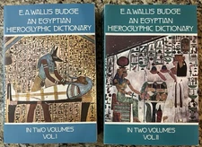 An Egyptian Hieroglyphic Dictionary  Vol 1 & 2 by E. A. Wallis Budge