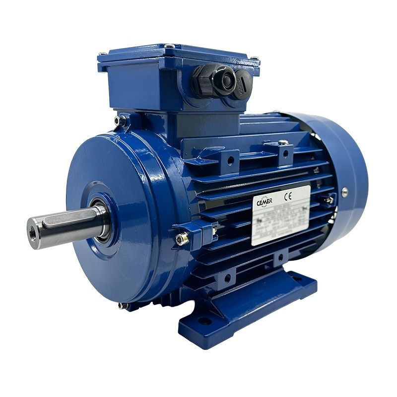 Moteur triphasé 4 KW CEMER B3 à carcasse en aluminium 1500 tr/min