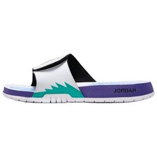 Jordan Hydro 5 Retro Slide White New Emerald Grape Ice Black 555501-103 Men's