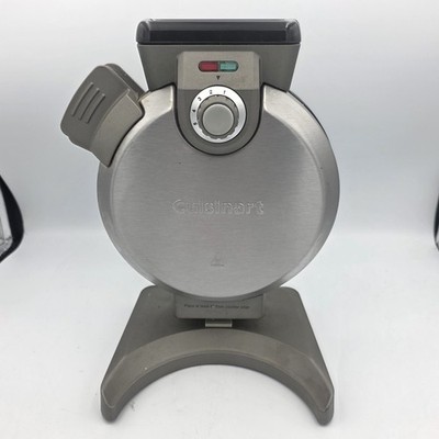 Cuisinart Vertical Waffle Maker WAF-V100 Belgian Style Tested Working Stainless