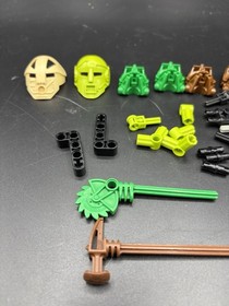 LEGO Bionicle Turaga Matau 8540 Parts Lot Komau Tan Mask Weapon