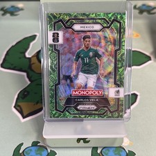 Carlos Vela Four Corners Green Wave#53 2026 Panini Prizm Monopoly FIFA World Cup