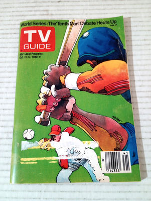 #ad TV Guide SLC UT Oct 11 1980 Susan Harris Bob Schieffer Designated Hitter $8.65