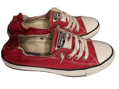 CONVERSE Chuck Taylor Red Sneakers All Star Shoreline Slip-ons Women s Size 6