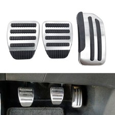 Stainless Steel Clutch Brake Gas Pedals Cover For Nissan Tiida For Nissan Livina Stainless Steel Clutch Brake Gas Pedals Cover For Nissan Tiida For Nissan Livina