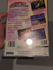 *No Game* Astal (Sega Saturn) Case/Artwork & Manual w/ Registration - Authentic