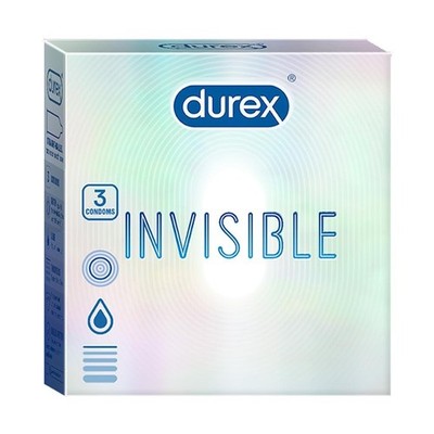 Durex Invisible Super Ultra Thin Condoms for Men   3s