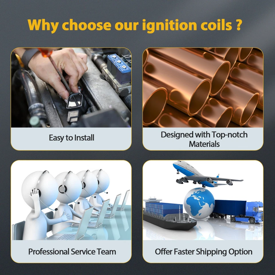 Nuevo 6 bobinas de encendido UF594 para Volvo XC90 XC60 S80 XC70 Land Rover LR2 3,2 L S60 Foto 4 de 4