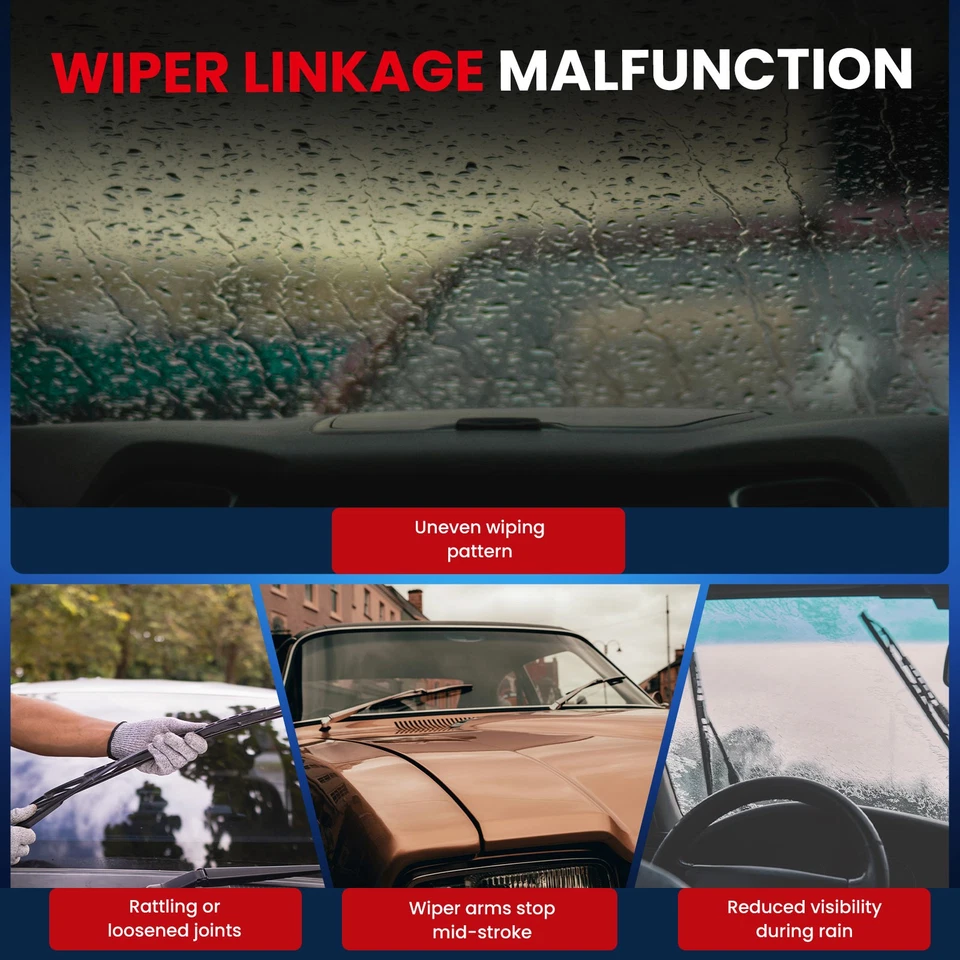 Conjunto de acoplamiento y motor limpiaparabrisas delantero para Jeep Wrangler JK/JL 07-18 Foto 4 de 4