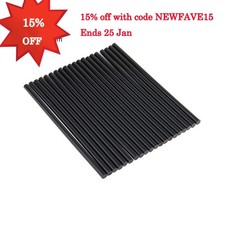 20pcs Hot Melt Black Glue Sticks Adhesive For Glue Gun Heating Craft 7mm x 190mm