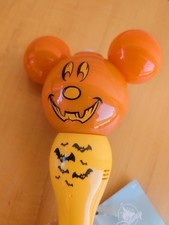 Disney Parks Halloween Mickey Mouse Pumpkin Light-Up Bubble Wand Disneyland