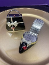 Vintage PartyLite Audrey collection Tea Light  Purse + High Heel Shoe