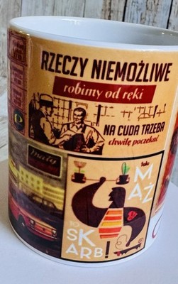 Retro Polish Mug - PRL Era 11oz, Kubek Retro PRL, Polski kubek, Polish, Becher