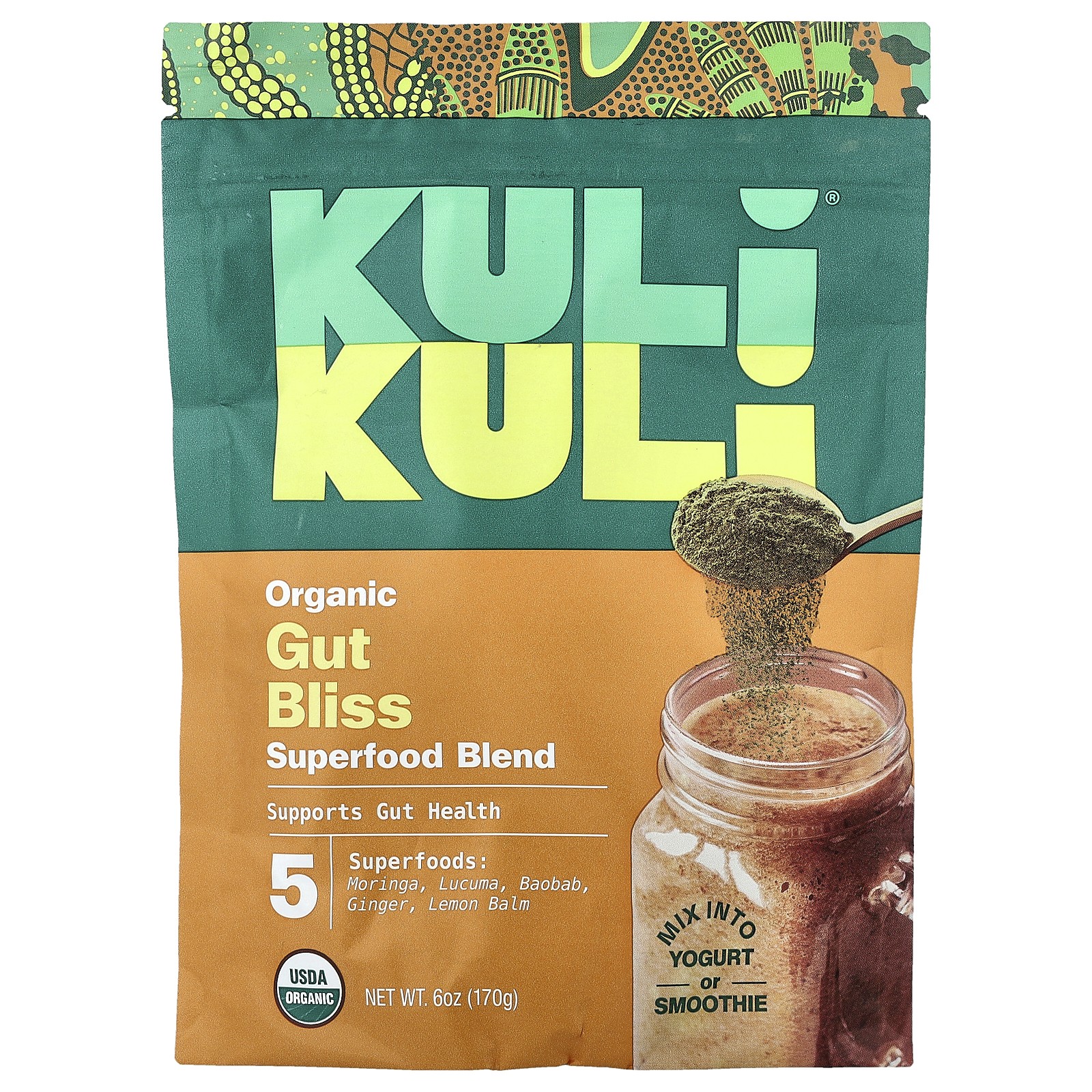 Органическая смесь суперпродуктов, Gut Bliss, 6 унций (170 г)