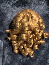 Doll Wig 11 Light Brown curly stuly New