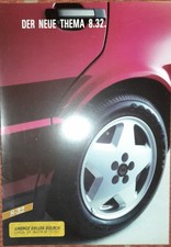 Lancia Thema 8.32 Prospekt   deutsch Brochure Ferrari Motor