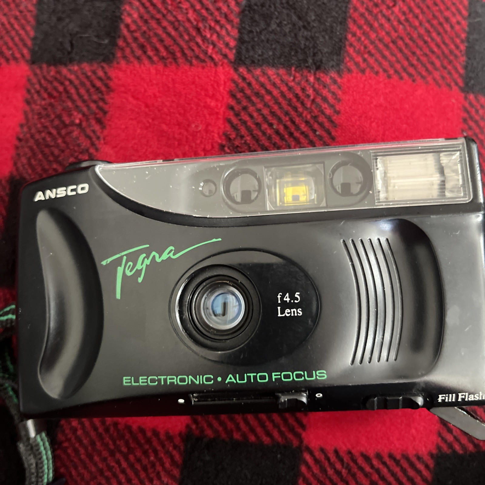 Ansco Tegra 34 mm Film Camera Electronic Auto Focus Works Need a Repair Vintage