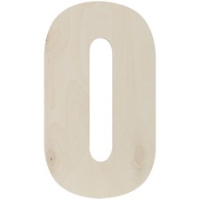 Baltic Birch Collegiate Font Letters  Numbers 13.5" O