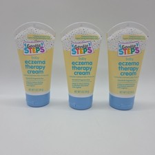Lot 3 GENTLE STEPS 5 Oz Baby ECZEMA THERAPY Colloidal Oatmeal Cream Exp 12/2025