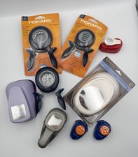Fiskars and more Decorative Punches Paper Craft Scrapbooking Lot of 9