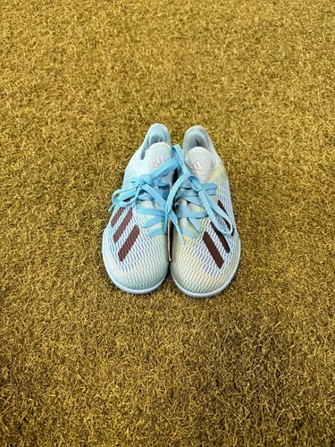 adidas x 19.3 Indoor Jr Youth Soccer Shoes Blue Size 11.5K