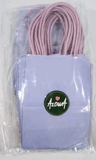 Lavender Kraft Paper Party Shopping Gift Bags Retail 6"x4"w/Handles 