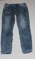 Calvin Klein Women's Legging Jeans Size 27 Blue Stretch Faded Distressed