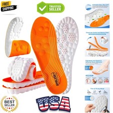 2 Pairs 4D Cloud Insoles-Steppers Insoles for Men  Women,Super Soft Memory F...