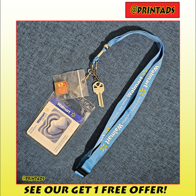 Walmart $0 Value Heart Gift Card + Blank Key + Lanyard + Enamel Pin #3