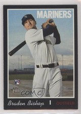 2019 Topps Heritage High Number Black Border /50 Braden Bishop #608 0t2