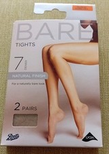 Boots Bare tights denier 7 natural finish 2 pairs SUNBLUSH SIZE MEDIUM