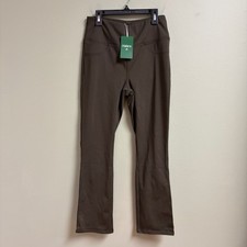 Halara Flex Day Stretch High Waisted Pocket Tapered Work Pants Size M Green