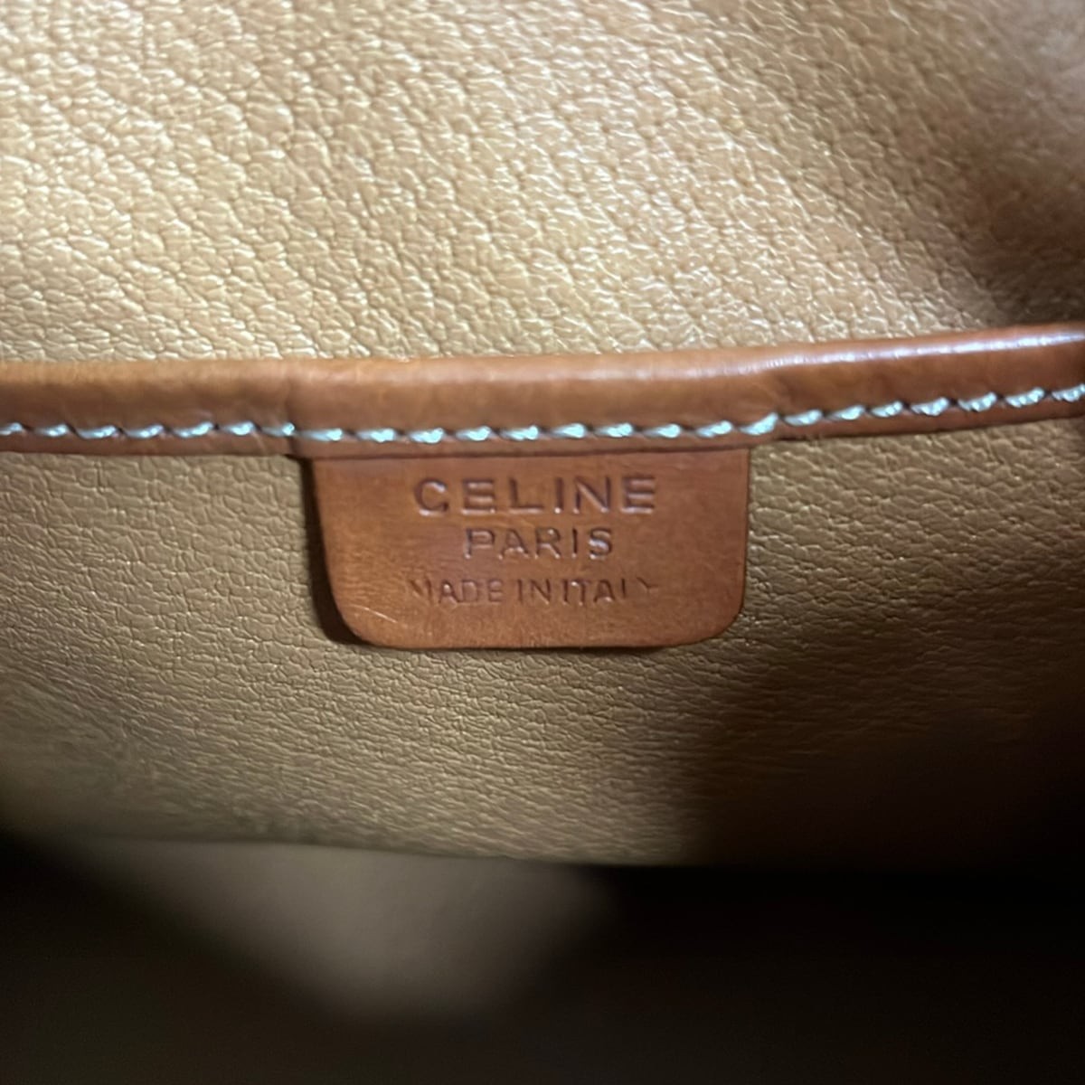 CELINE Macadam Dark Brown Brown PVC Leather Backpack — image 8
