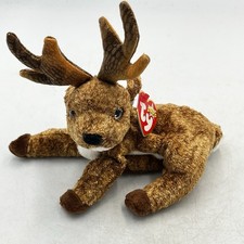 Ty Beanie Baby - ROXIE the Reindeer (Black Nose)(7.5 Inch) MWMTs Stuffed Toy