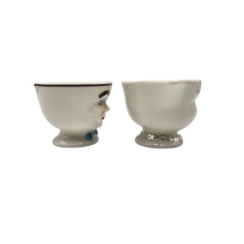 VTG Bailey's Irish Cream Mr. & Mrs. YUM Anthropomorphic Sugar & Creamer Winking - Picture 5 of 10