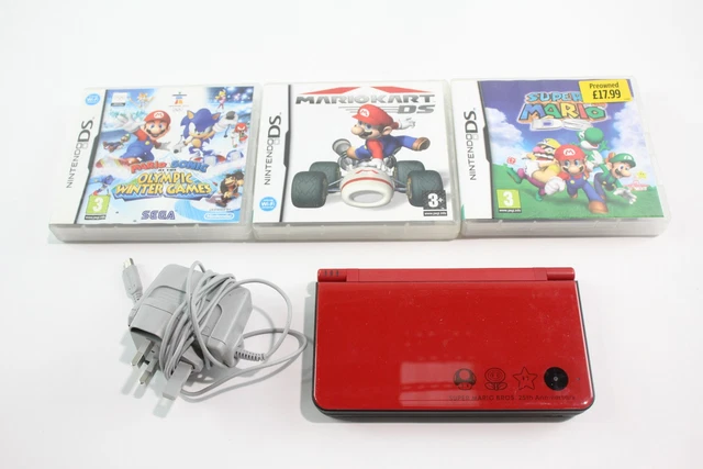 Nintendo DSi XL Super Mario Bros. 25th Anniversary W/ Games and Charger