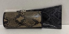 Vintage Eye Glass Cases Snake Skin Print Look Lot Of 2 Hard Case  Soft Case