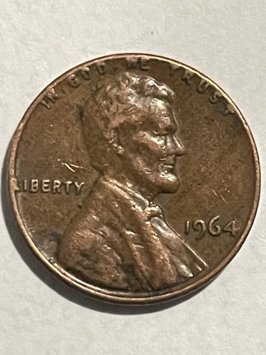 1964 Penny No Mint Mark Rare Coin with Errors - Picture 2 of 5
