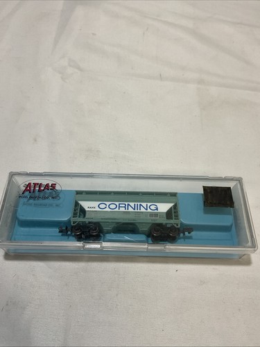 Tolva cubierta de flujo central Atlas N Scale Corning Glass Works NAHX ACF #90408 | Condition: Used