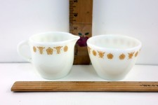 Pyrex Corning Golden Butterfly Sugar Dish & Creamer