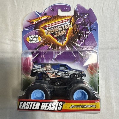 Bounty Hunter Easter Beasts Monster Jam 1:64 Limited Edition RARE Signed