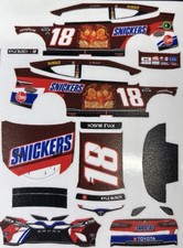 Custom 2022 Kyle Busch 18 Snickers 1/64 Scale NASCAR Peel  Stick Decals