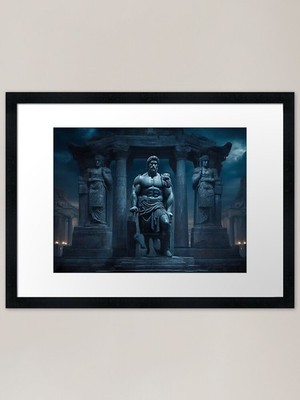The spirit of ancient Greece Framed Framed Wall Art Poster Canvas Print Picture