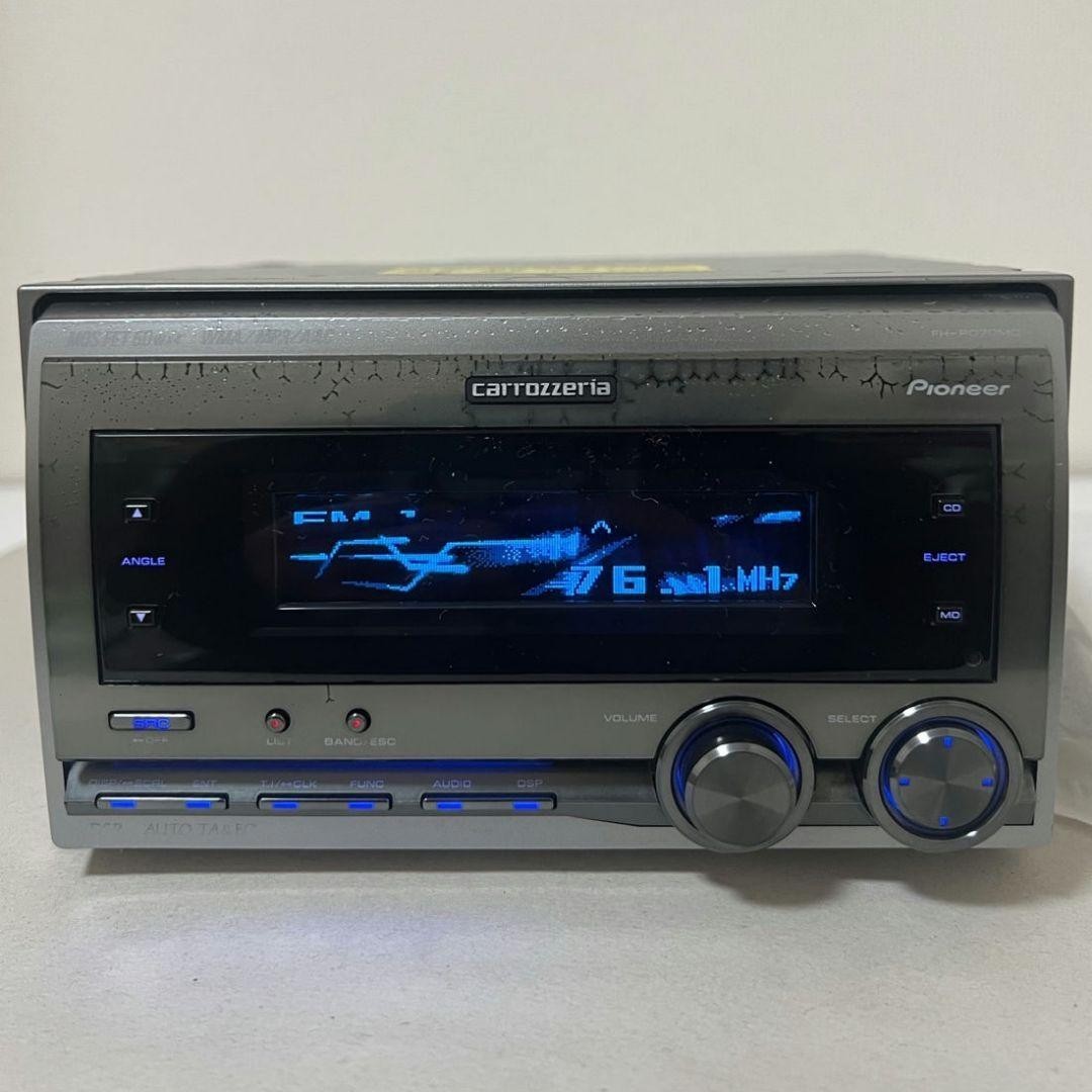 Pioneer Carrozzeria FH-P070MD 2DIN Car Audio CD MD DSP TESTED from