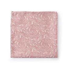 Men's Floral Pocket Square Handkerchief - Dusty Rose