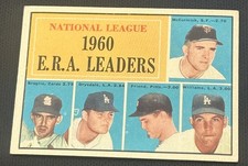 DON DRYSDALE 1961 Topps National League Dodgers Cardinals Pirates Giants MLB #45