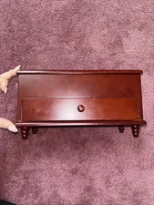 Small Wood Jewelery Box With Drawer And Ring Organizer