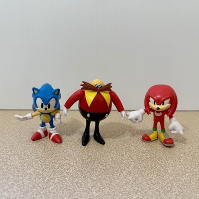 2022 Jakks Pacific Lot of 3 Figurine Sonic the Hedgehog/Dr. Eggman Knuckles 2.5 