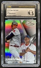 2018 Topps Gold Label Rafael Devers Rookie RC #1 Red Sox CSG 9.5